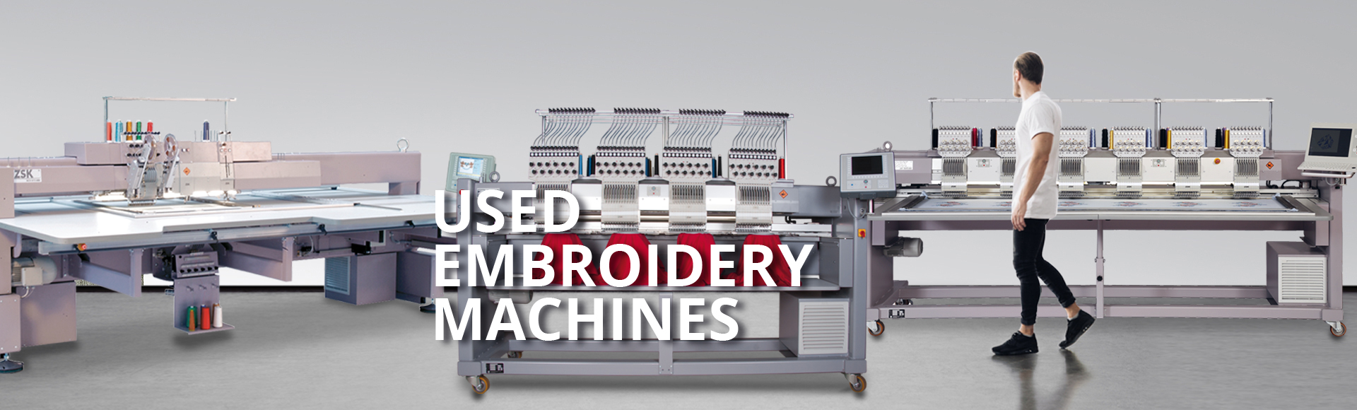 Used and tested embroidery machines from ZSK STICKMASCHINEN