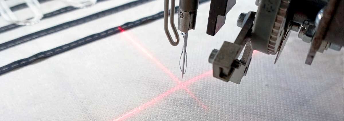 Präzise Platzierung mit Laserführung – visuelle Genauigkeit.