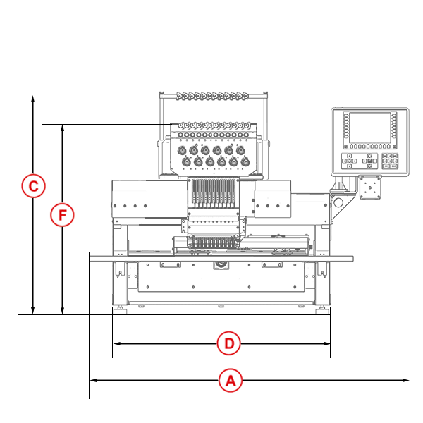 SPRINT Classic - Dimensions Front View