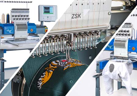 ZSK Stickmaschinen der Serie SPRINT sind in allen Betriebsarten zu Hause.