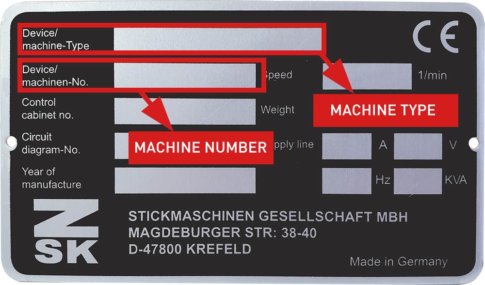 Where can I find the machine number?