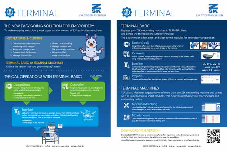 Download Flyer zu ZSK TERMINAL